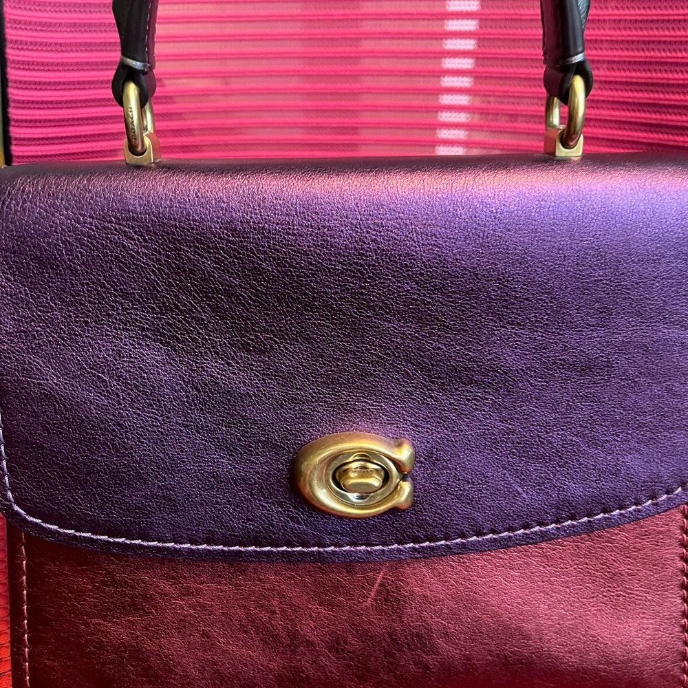 Coach Tilly top handle with cross body strap